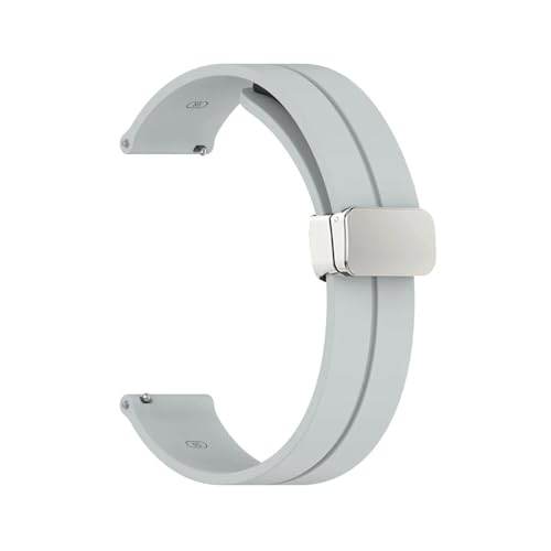 MEVMEVGNLN Fit For Samsung For Galaxy Watch 4/5 Pro/Classic/Gear S3/Fit For Active 2 �X�|�[�c�V���R���}�O�l�b�g�o�b�N���ɓK������X�g���b�v(Cloud ash,22mm)