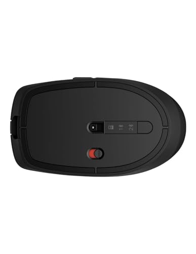 HP 715 - Mouse - multidispositivo, ricaricabile - 7 pulsanti - wireless, cablato - Bluetooth 3.0, 2,4 GHz - ricevitore wireless (USB)