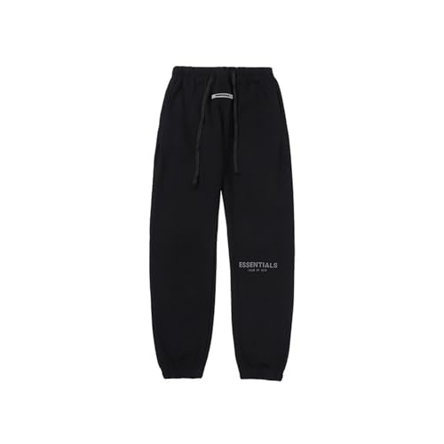 HAOZYUN Herren Sweatpants Trendy Letter Reflective Long Pants High Street Herren Und Damen Sport Sweatpants (Color-4,S)