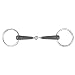 HORZE Rubber Loose Ring Snaffle Bit - Black - 5