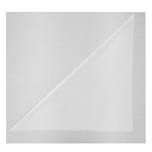 6061 T651 Aluminum Sheet Metal 12" x 12" x 0.04"(1mm) Flat Plain Thin Aluminum Sheet Plate Covered with Protective Film, Heat Treatable Rectangle Aluminum Metal Plate for Crafting, Industrial
