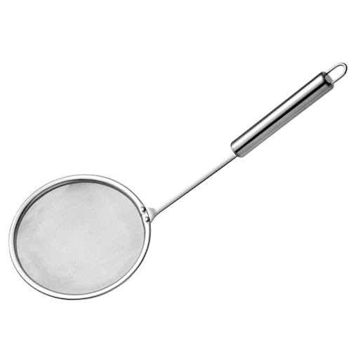 Cuchara desnatadora de acero inoxidable colador grasa malla fina con asa larga para y espuma utensilio cocina multifuncional