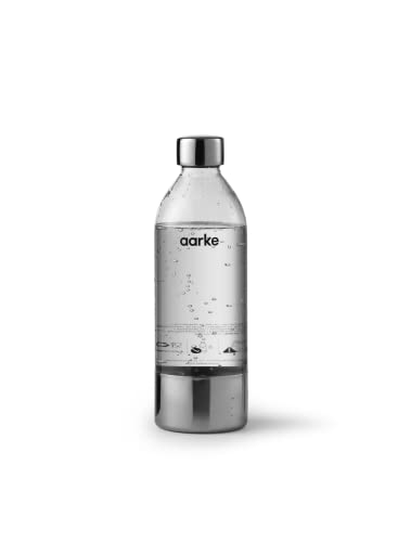 Aarke Carbonator 3, prémiový výrobník sody, nerezová ocel Finish + AARKE 60l CO2 válec, 100% obnovitelný CO2