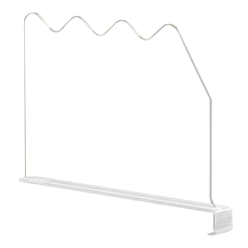 Divisore Per Scaffali - Separatore Spesso A Morsetto,Divisori per Ripiani in Acrilico - Per Vestiti Biancheria Coperte Scarpe Camera Cucina Armadietti Bagno