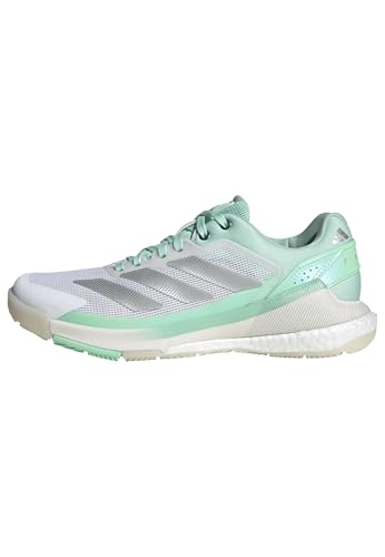 adidas Mujer Crazyquick Boost Padel Shoes, Clear Mint/Silver Met./Pulse Mint, 38 2/3 EU