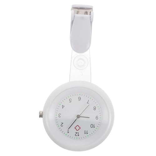 Veemoon Reloj De Enfermera Médica Reloj De Solapa Broche De Clip Caja De Plástico para Enfermeras Entornos