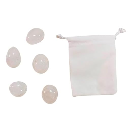 Piedra Natural Cuarzo Blanco - 5 Cristales Pulidos con Propiedades Energéticas, piedra cuarzo banco (Cuarzo Blanco, 5 PCS)