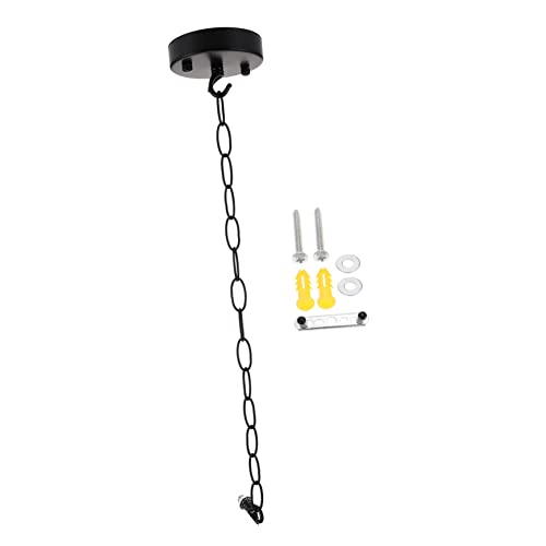 BUniq 4 Set Lampada Lampadario a Catena Sospeso a Soffitto Kit Lampadario Fai da Te Plafoniere a LED Lampadario a Catena Lampadario Piastra di Base Staffe Pesanti Kit Baldacchino Ferro V