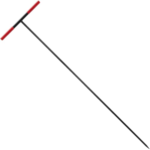 HOMESTEAD 36-Inch Soil Probe Rod with wide T handle Comfortable Grip for Locating underground pipes and septic tanks