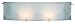 Oxygen - Vanity - Chrome Finish - Checkered Frosted Glass Shade