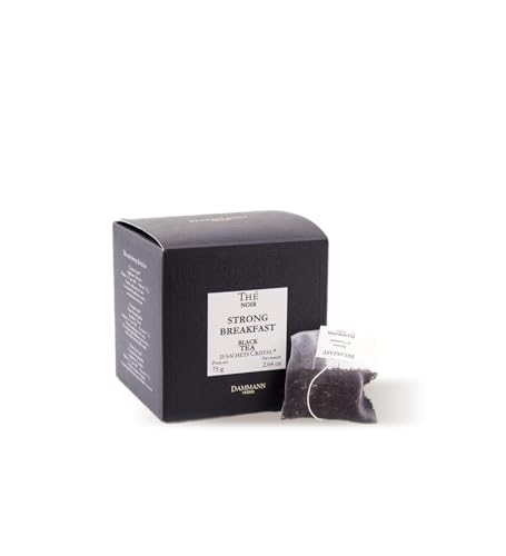 Dammann Freres Satchets, Breakfast Tea Bags, Premium Gourmet French Black Tea, 25 Count (Single Pack)