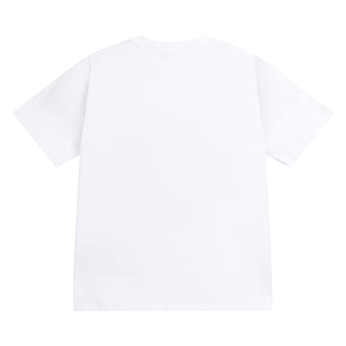 Image of Mud Kingdom T-Shirts for Toddler Girls Glitter Summer Cute Sequins Love Heart White 3T