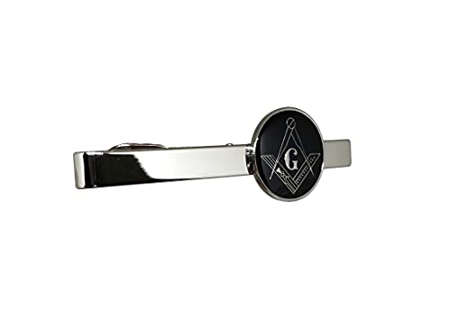 Masonic Freemason Square Compass Tie Clip Tiebar Set #TOP1