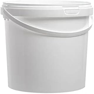 10 x 5L, LTR, Litre Plastic Buckets with Lids