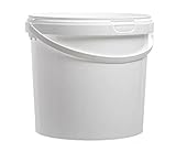 10 x 5l, Ltr, litre seaux en plastique avec couvercles – Livraison Gratuite
