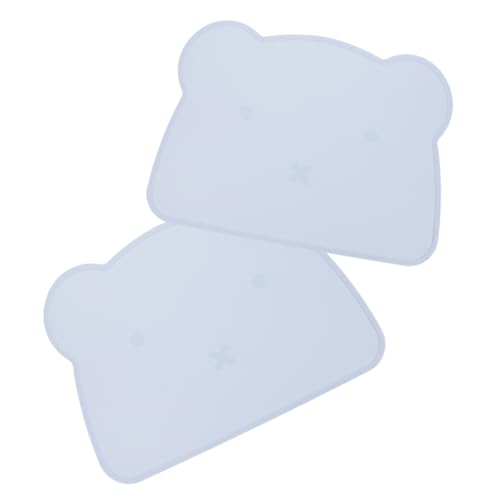 Toddmomy Boys and Girls Silicone Table Mat 2 Pack Non-Slip Insulated Dishwasher Friendly Toddler Dining Mats