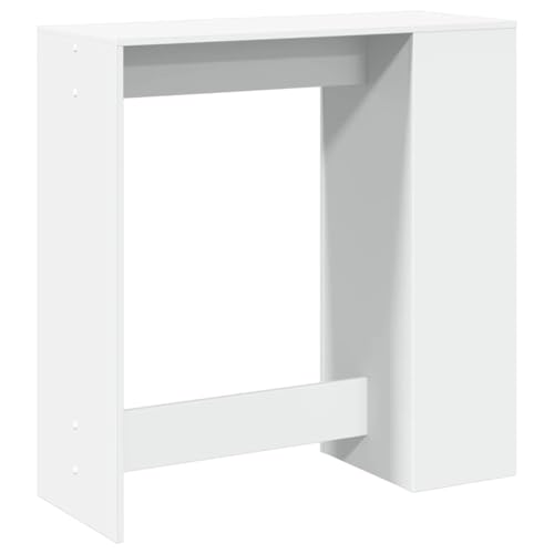 Table de bar avec étagère à 3 compartiments de rangement pour manger stable - 8