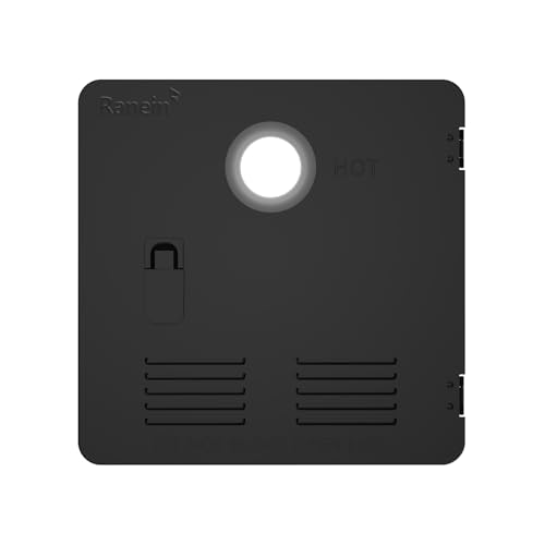 Image of Ranein RV Water Heater Door Kit, 15x15 Inches Black Panel, Stainless Steel, Compatible with Ranein Models Only