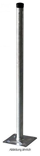 1.5m Antennenmast mit Fuß - xm-line 060054 Masthöhe: 150 cm Ø: 48 mm feuerverzinkt rostfrei mit Mastkappe