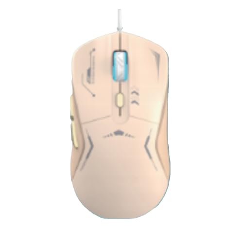 HOOLRZI Espectro LED con cable LED retroiluminado ergonómico programable 3200DPI ajustable para jugadores de PC