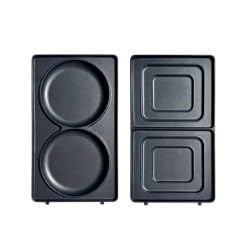 Drew&Cole 5 Minute CleverChef Deluxe - Pancake and Toastie Plate Set - Non-Stick Ceramic Plates