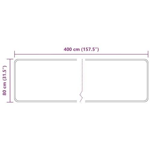 Tapis de couloir en velours de polyester moderne gris Marsa