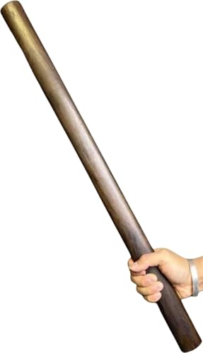 Sutenno 鍛錬棒 太極拳スティック 紫檀 K檀製 実木 全長60cm 円形 軽量 素振り用 太極拳棒 快適なグリップ 伝統的な工芸 初心者向け 多用途 自宅鍛錬 家庭 屋外道場用 演武稽古 居合道体験用 男女兼用 麺棒 めん棒 置物 贈り物 (D:K