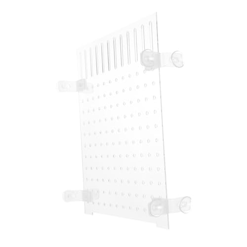 WOONEKY 水槽 板 水槽清掃 水槽仕切り リンスカップ 水族館水族館 飼育水槽水族館 水族館用品水族館 グリッド水族館 アクリル絶縁板 絶縁アクリル板 水族館の Transparent