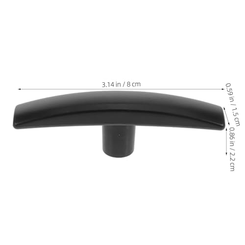 Zerodeko Poignée de Vanne D'égout en Plastique Noir Installation Facile Prise Antidérapante pour Camping-Car pour Valve de Réservoir D'eaux Usées RV