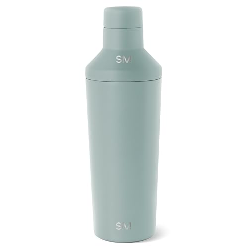 Simple Modern Cocktail Shaker Set with Jigger Lid | Stainless Steel Boston Shaker Insulated Martini Mixer for Mocktails | Gifts for Men Women Him Her | Classic Collection | 20oz | Sea Glass Sage