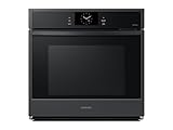 SAMSUNG 30" Single Wall Oven with Steam Cook, Matte Black Steel, NV51CG600SMTAA