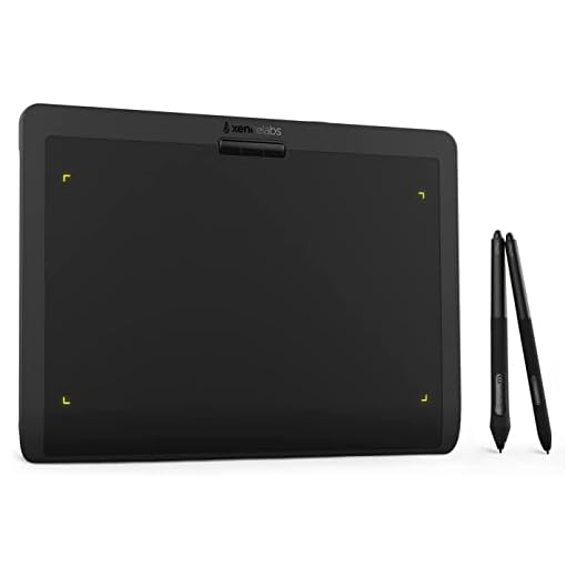 XENCELABS Tableta Gráfica, Tableta de Dibujo Inalámbrica con 2 Lápices Digitales sin Batería, Puntas Duraderas, Adaptador,Ideal para Dibujo, fotografía, animación, diseño arquitectónico y más.