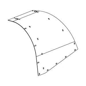 Hood Grain Elevator Head IncLined Front Part No: A-1319941C1