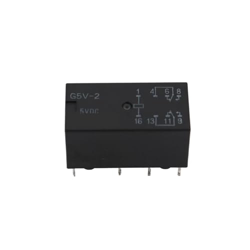 Mini relais de signal G5V-2 DC5V DPDT 8 broches pour circuit imprime en lot de 10pcs