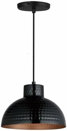 Maxim Rockport - 1 Light Pendant-7.25 Inches Tall and 10 Inches Wide-Black/Antique Copper Finish