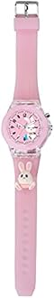 SWADESI STUFF Cute Cartoon Multi Color Lights Rubber Strap Kids Analog Watch for Girls (Rebit)