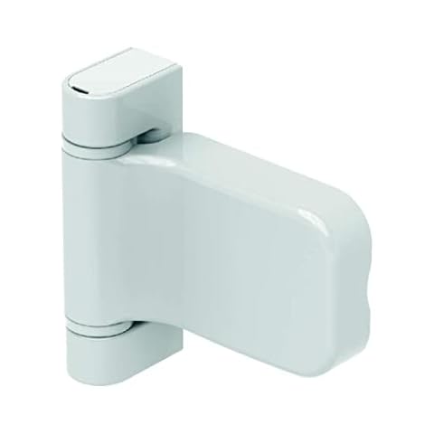 Mila Prosecure Composite Door Hinge Flush Face Fitting Timber White Cover