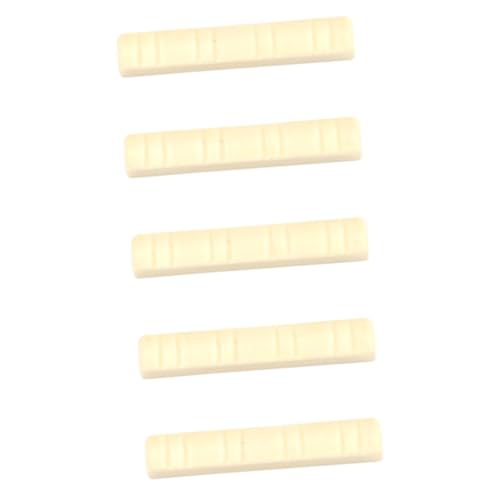 ULDIGI Acoustic Guitar Bone Nut Mandolin Nut for Acoustic Guitar 8-string Mandolin Parts 5 Pieces