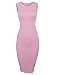 Tom's Ware Women's Classic Slim Fit Sleeveless Midi Dress TWCWD051-CORAL-US XS/S(Tag Size S)
