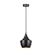 Globe Electric 1-Light Small Modern Industrial Pendant, Oil Rubbed Bronze, Gold Inner Finish, 1x A19 60W Bulb (sold separately), 63871