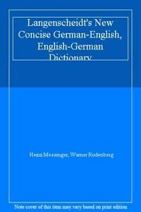 Hardcover New Concise German Dictionary Book