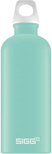 SIGG - Aluminiowa butelka na napoje Traveller Glacier Touch certyfikat neutralna dla klimatu nadaje się do napojów gazowanych szczelna lekka jak piórko nie zawiera BPA jasnoniebieska