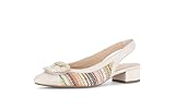 Gabor Damen Slingpumps, Frauen Pumps,braun,klassisch,f,Komfort Mehrweite,modisch,orthopaedisch,einlege Sohlen,Multicolour/Panna,37 EU / 4 UK