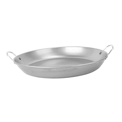 CIYODO Pentola Rotonda in Ferro Battuto Per Grigliate Barbecue Piastra Leggera Portatile Resistente Alle Alte Temperature Facile Da Pulire E Trasportare