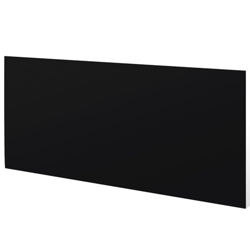 Image of Threehoney 1 Pcs Black HDPE Sheet 1 /4 inch Thick 12 x 36 Inch, HDPE Plastic Sheet High Density Polyethylene Board Flexible Solid Plastic Block for DIY Projects Crafts Machining Home