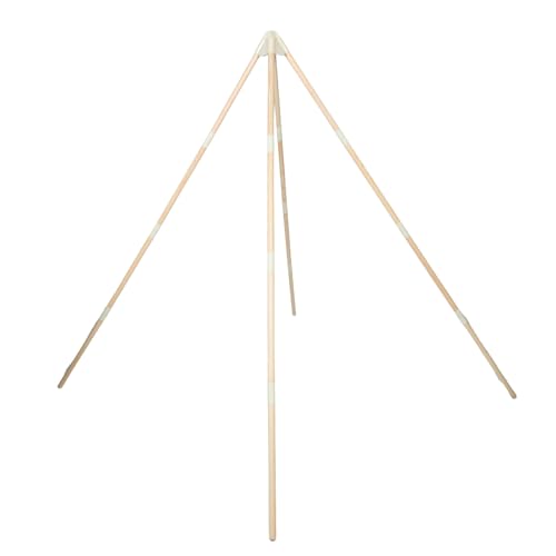 Tiges en bois rondes robustes et connecteurs pour tipi enfant de jardin