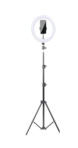 Luz LED selfie de 8 pulgadas lámpara regulable con soporte trípode 2
