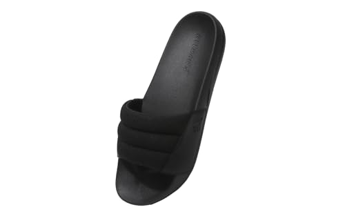 Image of Neeman's Squooshy Slides for Women | Cushioned & Comfortable Flip Flops for Women | Everyday Comfort, Flexible and Breathable | Black /Black UK4