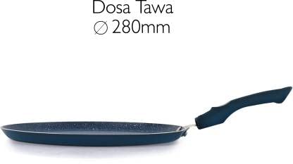 Image of Cello Oxford Dosa Tawa 28 cm Diameter (Aluminium, Non-Stick)- Gas Stove Compatible