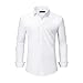 BEFRIED White Dress Shirts for Men Big and Tall(Size XL Big-6XL Big Tall) Button Down Long Sleeve Tuxedo Shirts Business Casual Collared Shirt